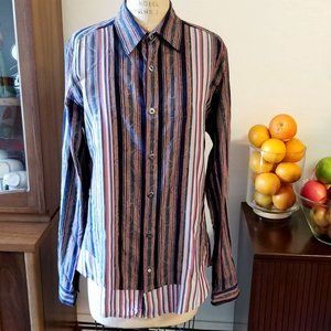 Stunning Paneled 'BUSY Robert Graham Dress Shirt L